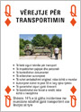 Vërejtje Për Transportimin